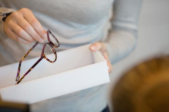 Paire de lunettes à domicile