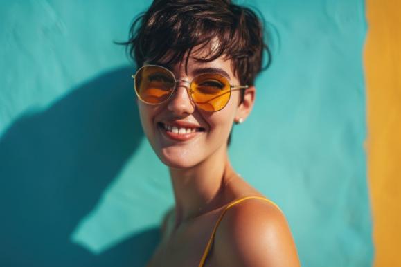 Lunettes de soleil ronde pour femmes